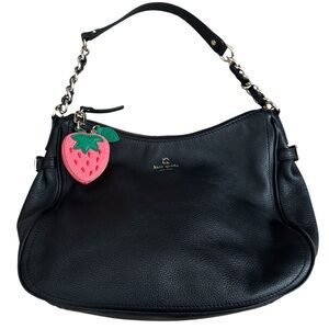 Kate Spade Strawberry Genuine Leather Hobo Bag